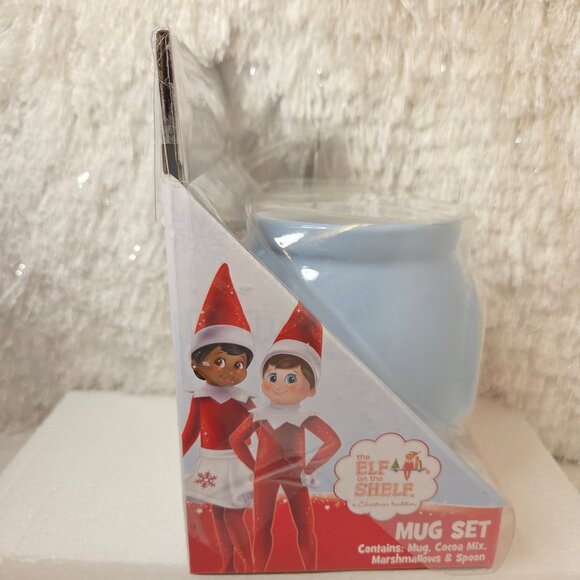 Frankford’s Elf on the Shelf Blue Christmas Mug & Spoon Holiday Gift Set - Picture 5 of 7